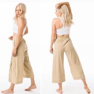Zyia Khaki Work Flow Pants NWT